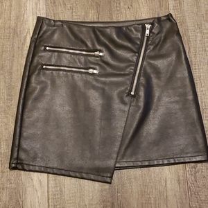 H&M Faux Leather Mini Skirt